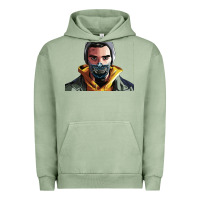 Pigment Oil Green codfish beatbox Urban Hoodie - artisFamous