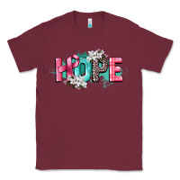 Burgundy hope cancer awareness Classic Tee - CowGirlArtShop