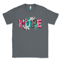 Charcoal Heather hope cancer awareness Classic Tee - CowGirlArtShop