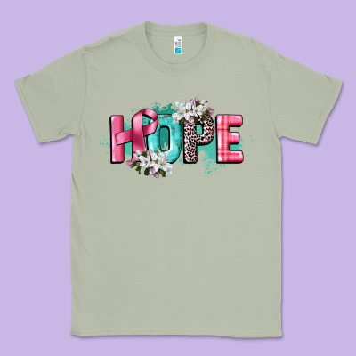Hope Cancer Awareness Classic Tee Designed By Cowgirlartshop