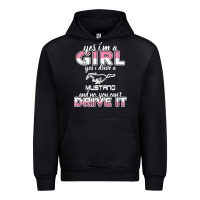 Black mustang i m a girl who drives a mustang Urban Hoodie - artisFamous