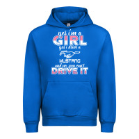 Cobalt mustang i m a girl who drives a mustang Urban Hoodie - artisFamous
