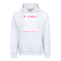 White mustang i m a girl who drives a mustang Urban Hoodie - artisFamous