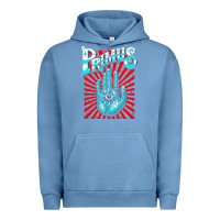 Pigment Pebble Blue Premium Collection Design Urban Hoodie - artisFamous