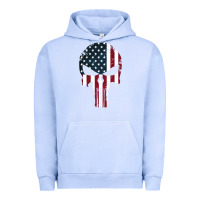 Pigment Grape Ice the punisher american flag Urban Hoodie - artisFamous