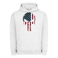 Pigment Lunar Rock the punisher american flag Urban Hoodie - artisFamous