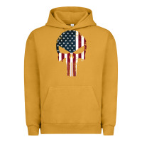Pigment Peanut Butter the punisher american flag Urban Hoodie - artisFamous
