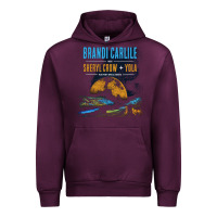Mauve Wine Brandi Carlile Poster Urban Hoodie - artisFamous