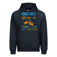 Navy Brandi Carlile Poster Urban Hoodie - artisFamous