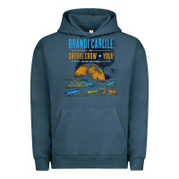 Pigment Midnight Navy Brandi Carlile Poster Urban Hoodie - artisFamous