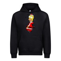 Black Homer Claus Christmas Urban Hoodie - artisFamous