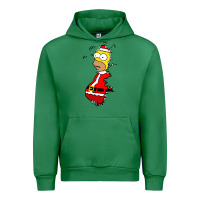 Emerald Homer Claus Christmas Urban Hoodie - artisFamous