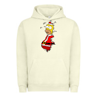 Pigment Pistachio Homer Claus Christmas Urban Hoodie - artisFamous