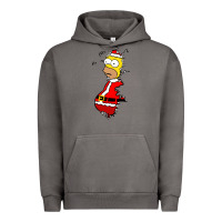 Pigment Tornado Homer Claus Christmas Urban Hoodie - artisFamous