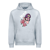 Heather Grey waluigi voice ( wah ) Urban Hoodie - artisFamous