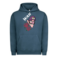 Pigment Midnight Navy waluigi voice ( wah ) Urban Hoodie - artisFamous