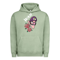 Pigment Oil Green waluigi voice ( wah ) Urban Hoodie - artisFamous