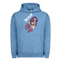 Pigment Pebble Blue waluigi voice ( wah ) Urban Hoodie - artisFamous
