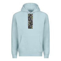 Blue Mist zebra Premium Hoodie - LillyAllenDesigns