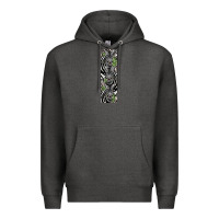 Charcoal Heather zebra Premium Hoodie - LillyAllenDesigns