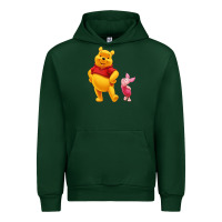 Forest Green Winnie the Pooh Piglet Urban Hoodie - artisFamous