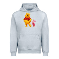 Heather Grey Winnie the Pooh Piglet Urban Hoodie - artisFamous