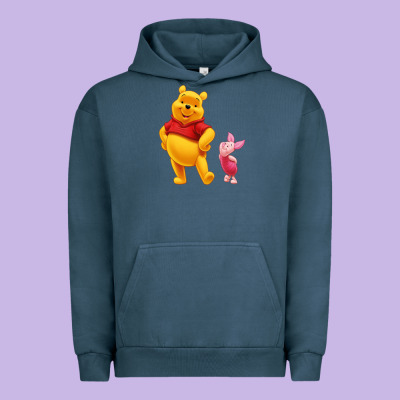 Winnie The Pooh Piglet Urban Hoodie Designed By Artisfamous