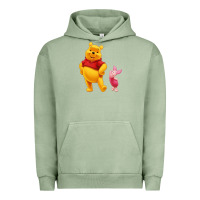 Pigment Oil Green Winnie the Pooh Piglet Urban Hoodie - artisFamous