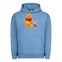 Pigment Pebble Blue Winnie the Pooh Piglet Urban Hoodie - artisFamous