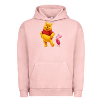 Pigment Salmon Winnie the Pooh Piglet Urban Hoodie - artisFamous