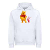 White Winnie the Pooh Piglet Urban Hoodie - artisFamous