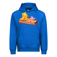 Cobalt Winnie the Pooh Piglet Urban Hoodie - artisFamous