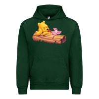 Forest Green Winnie the Pooh Piglet Urban Hoodie - artisFamous