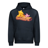 Navy Winnie the Pooh Piglet Urban Hoodie - artisFamous
