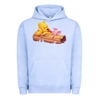Pigment Grape Ice Winnie the Pooh Piglet Urban Hoodie - artisFamous