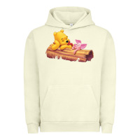 Pigment Pistachio Winnie the Pooh Piglet Urban Hoodie - artisFamous