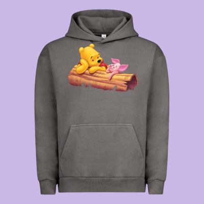Winnie The Pooh Piglet Urban Hoodie Designed By Artisfamous