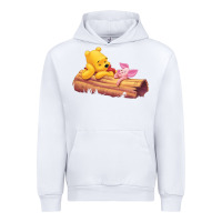 White Winnie the Pooh Piglet Urban Hoodie - artisFamous