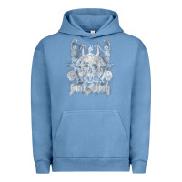 Pigment Pebble Blue black sab.bath official vintage dancing skele Urban Hoodie - artisFamous