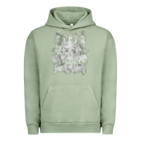 Pigment Oil Green black sab.bath official vintage dancing skele Urban Hoodie - artisFamous