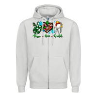 Dove Grey peace love dental for Christmas Zipper Hoodie - AdoDesignShop