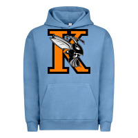 Pigment Pebble Blue Kalamazoo College Urban Hoodie - artisFamous