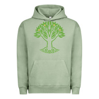 Pigment Oil Green Maharishi International College Urban Hoodie - artisFamous