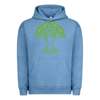 Pigment Pebble Blue Maharishi International College Urban Hoodie - artisFamous