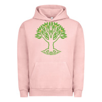 Pigment Salmon Maharishi International College Urban Hoodie - artisFamous