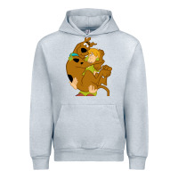Heather Grey Scooby Doo and Shaggy Urban Hoodie - artisFamous