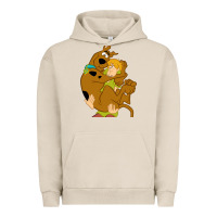 Pigment French Oak Scooby Doo and Shaggy Urban Hoodie - artisFamous