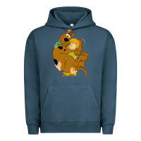 Pigment Midnight Navy Scooby Doo and Shaggy Urban Hoodie - artisFamous
