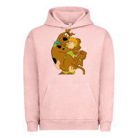 Pigment Salmon Scooby Doo and Shaggy Urban Hoodie - artisFamous
