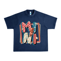 Navy 4th of July mini with lightning bolt Urban Heavy Tee - FaDigitalArtStudio